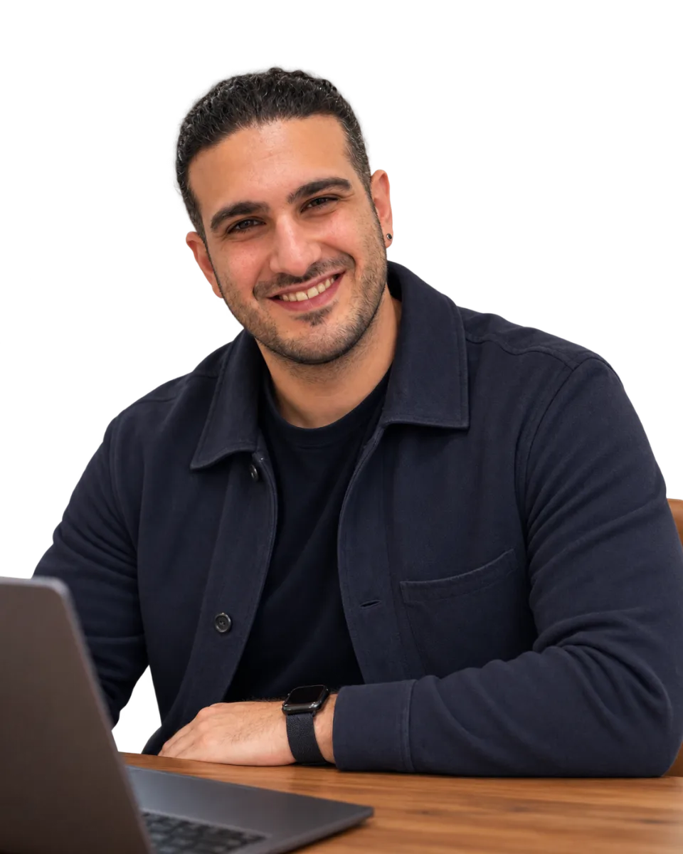 Kourosh Sadri at his desk